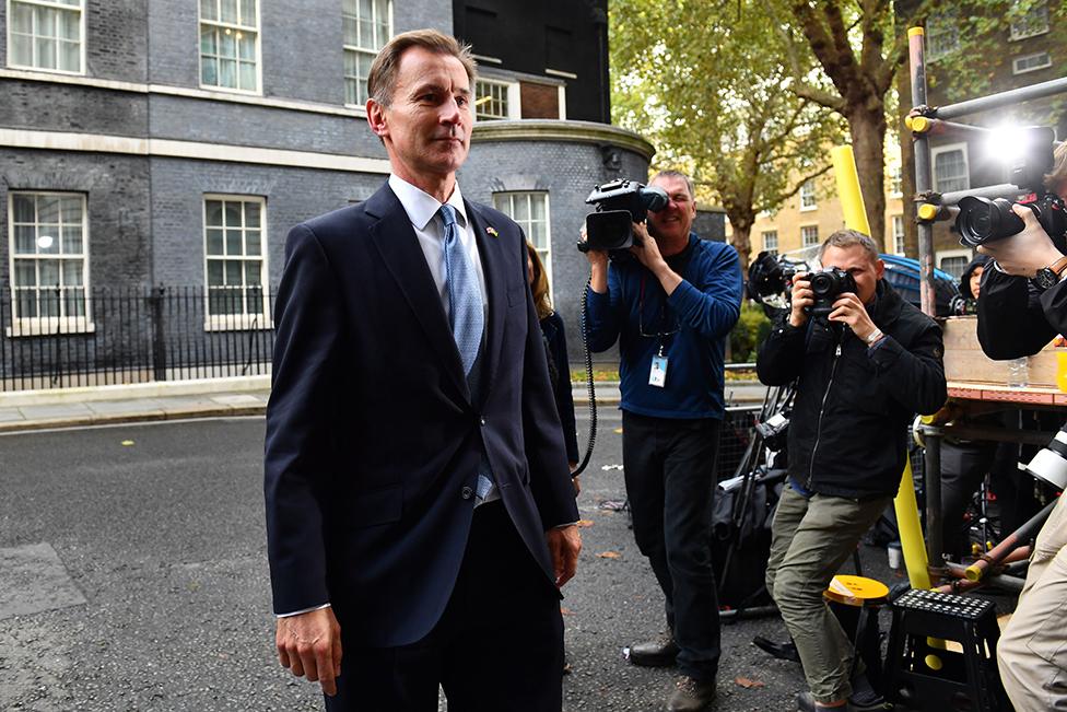 Jeremy Hunt outside Downing Street