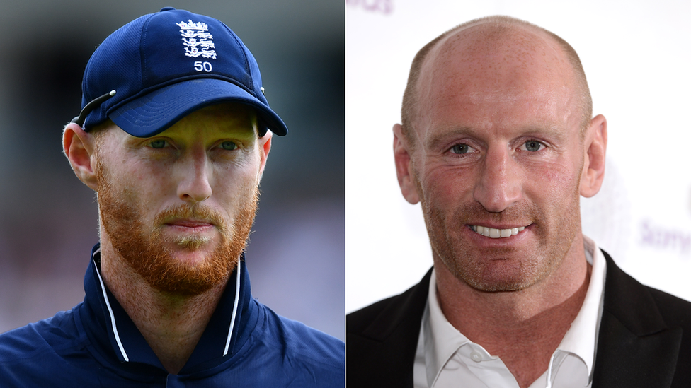 Ben Stokes (left) and Gareth Thomas