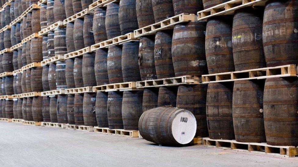 Scotch whisky barrels