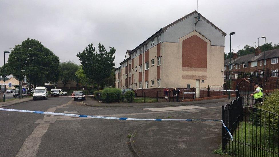 Police taped off St Ann's Well Road in Nottingham