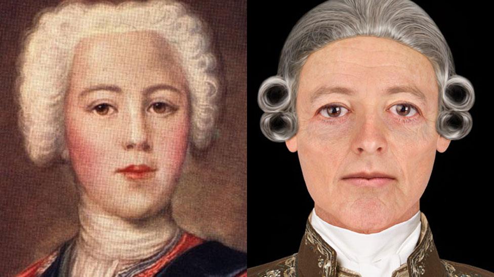 Bonnie Prince Charlie portrait and new facial depiction