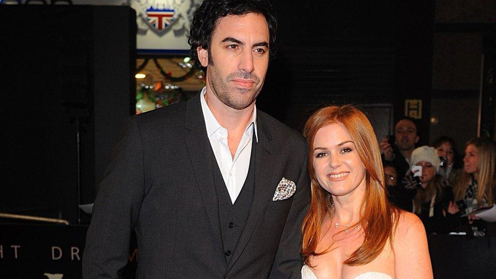 Sacha Baron Cohen and Isla Fisher