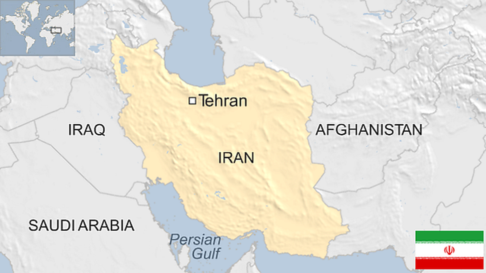 map of iran