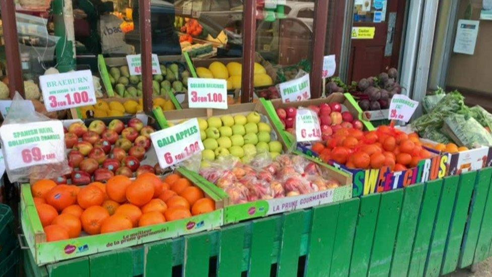 Fresh fruit and vegetables