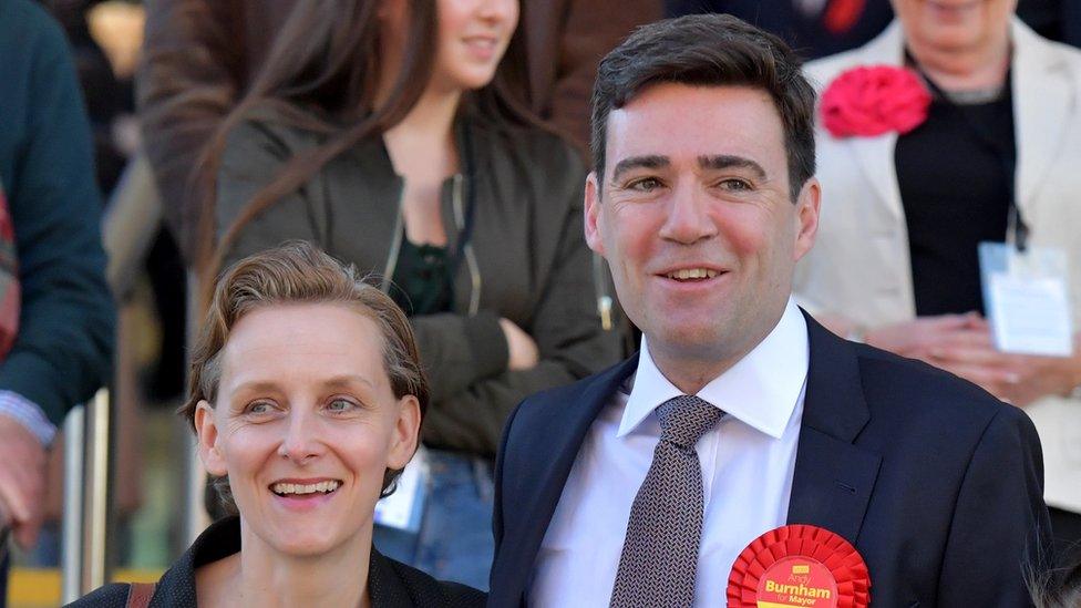 Andy Burnham and Marie-France van Heel