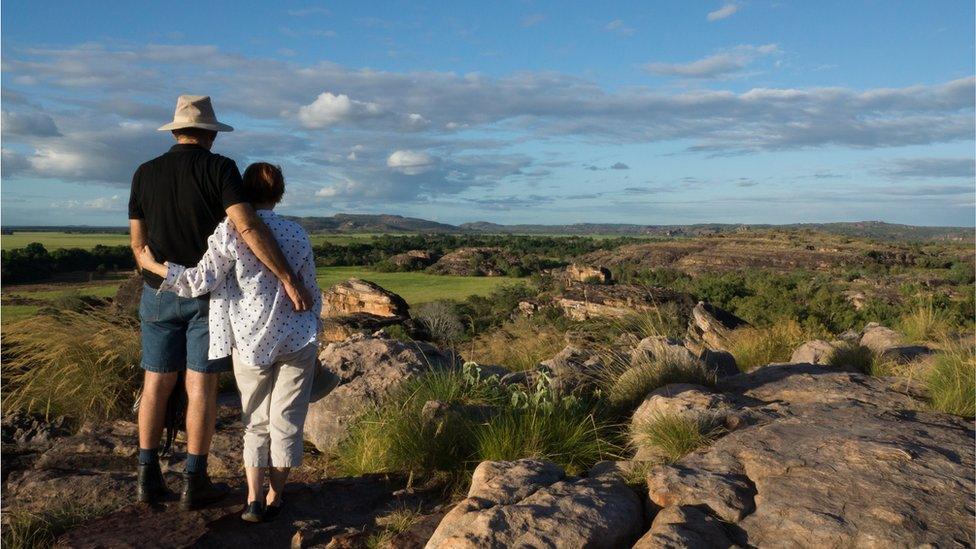 Tourists in Kakadu National Park, NT, Australia (file image)