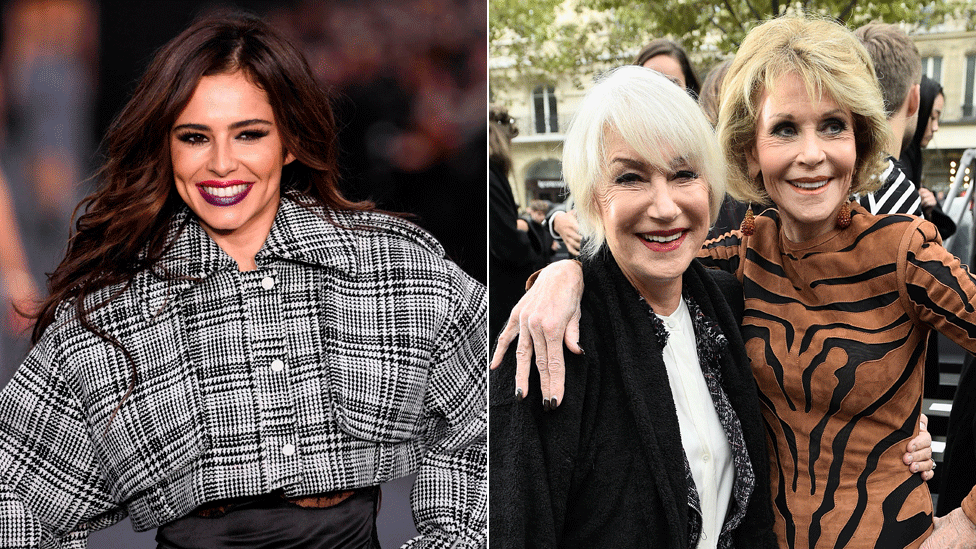 Cheryl Cole, Dame Helen Mirren and Jane Fonda