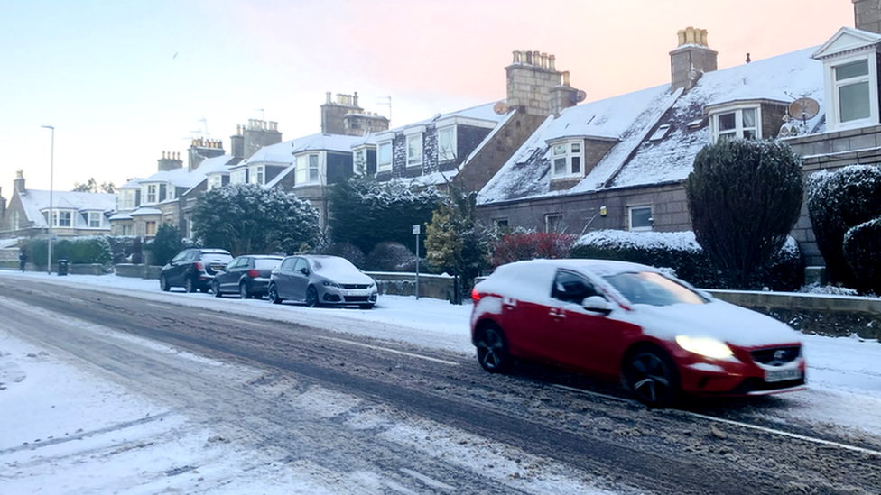 Snow in Aberdeen