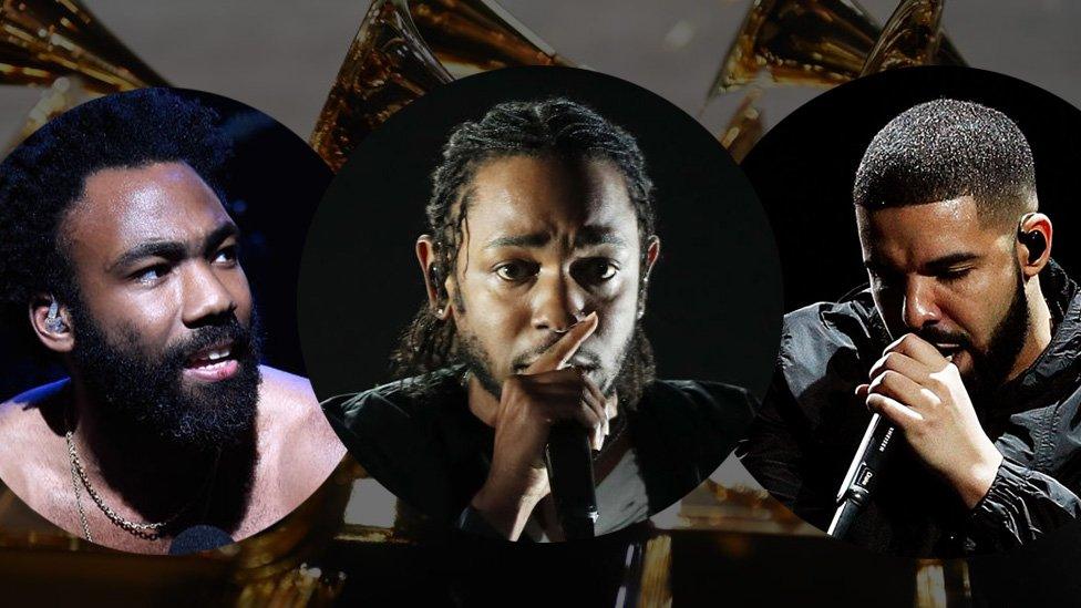 Childish Gambino, Kendrick Lamar and Drake