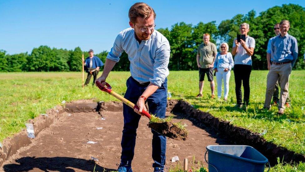 The dig was launched by Norway's climate and environment minister on Friday.