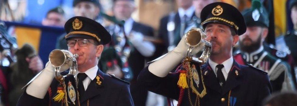 Buglers play the Last Post at the Menin Gate in Ypres