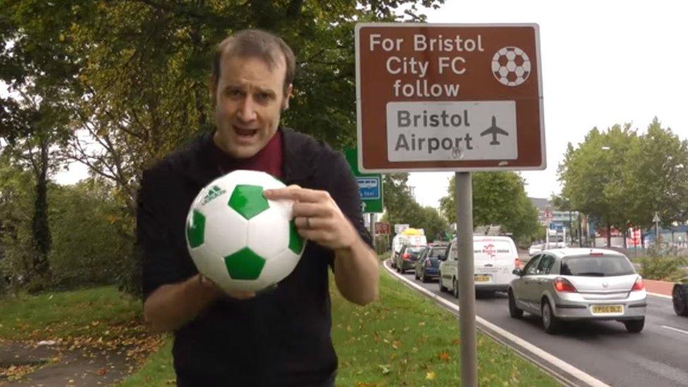 Matt Parker holding a football