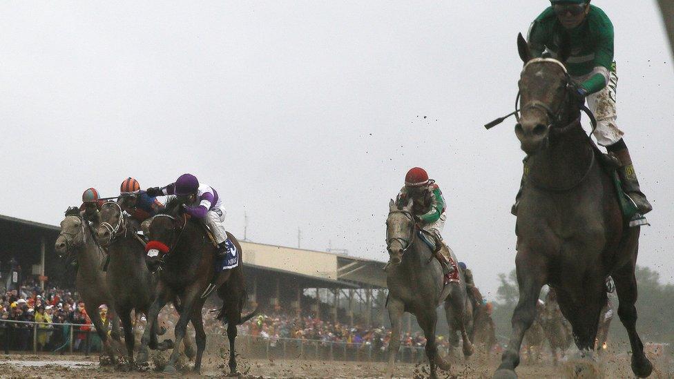 Nyquist with Mario Gutierrez aboard, third from left