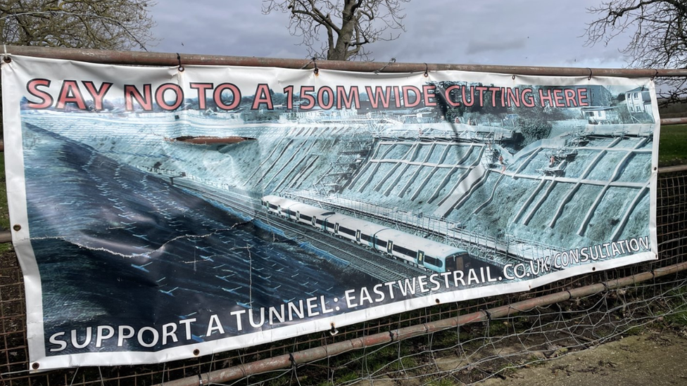 banner at Clapham in Bedfordshire