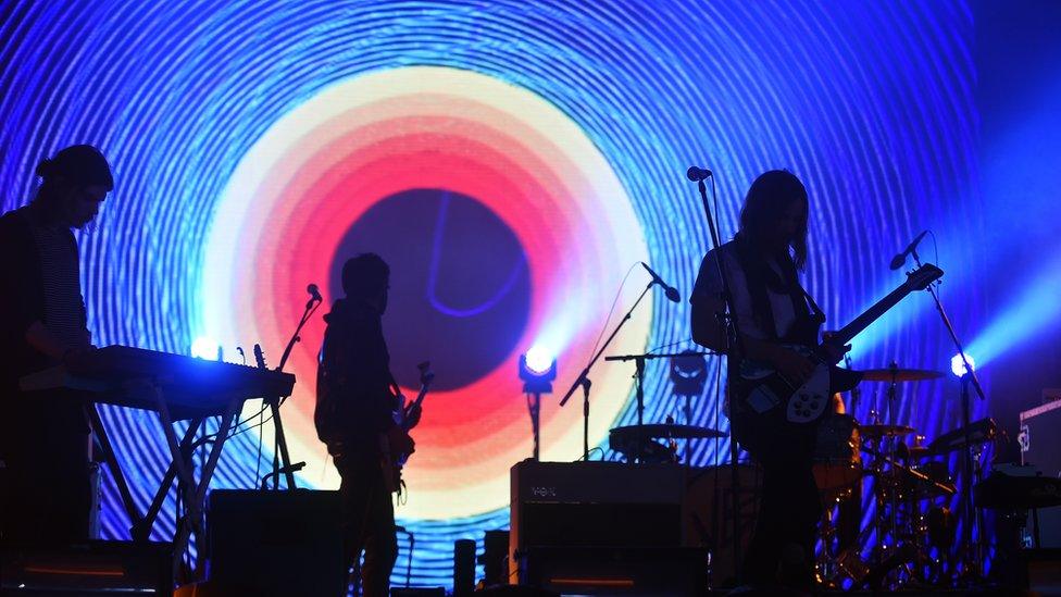 Tame Impala on stage