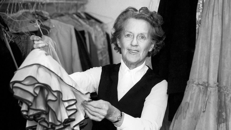 Wardrobe mistress Margo Martin