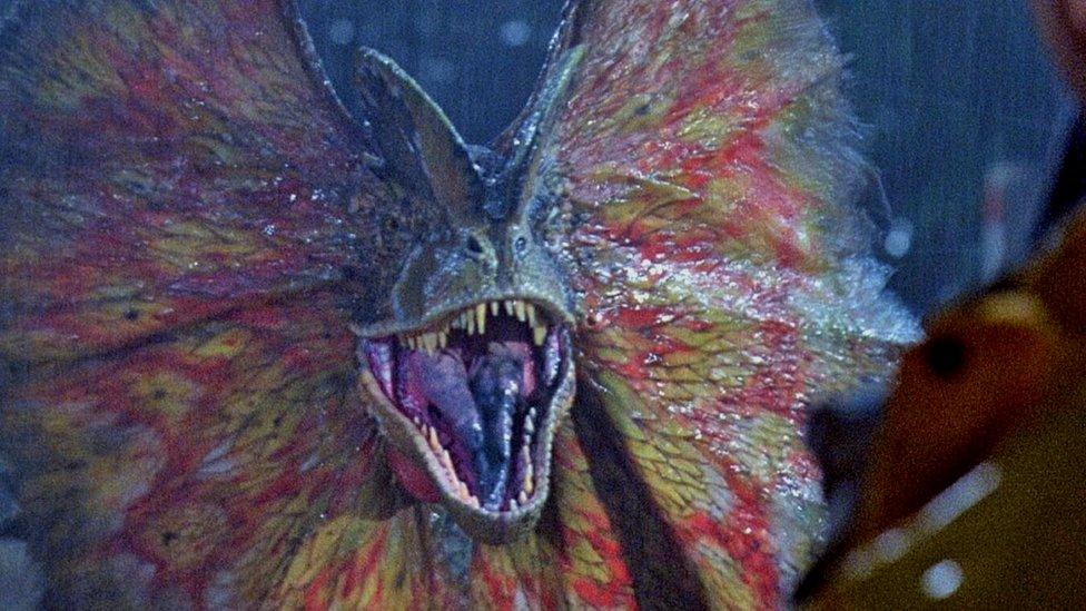 Dilophosaurus.