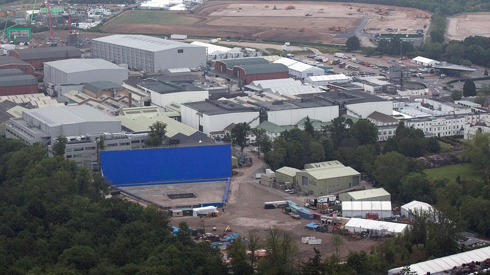 Aerial view of Pinewood