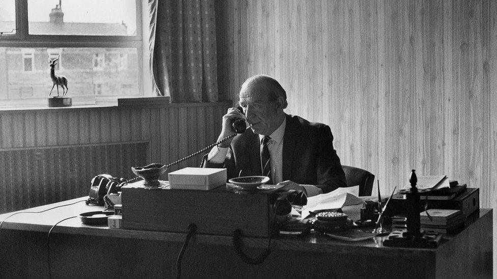 Sir Matt Busby in 1969