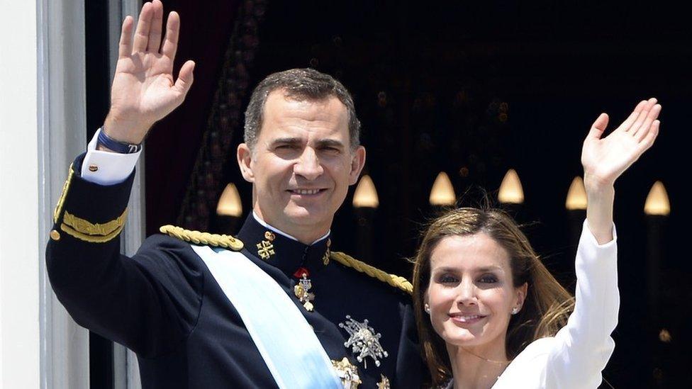 Spanish royal couple, 19 Jun 2014