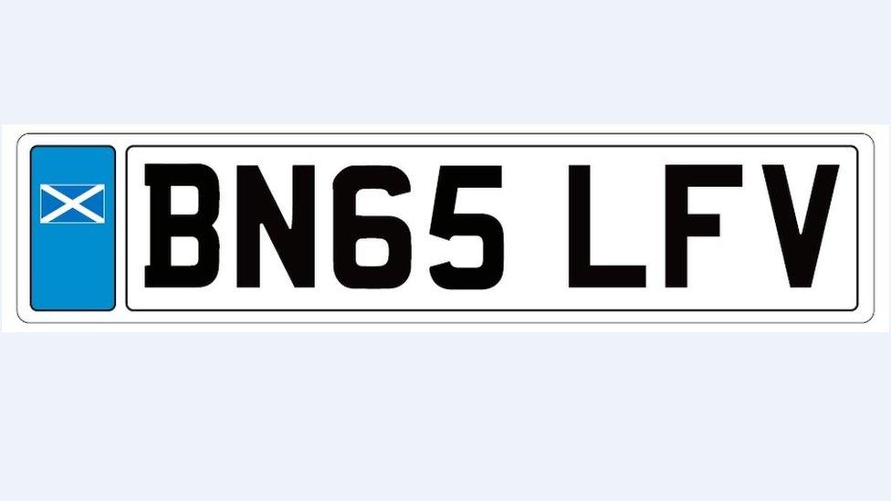 Front registration plate