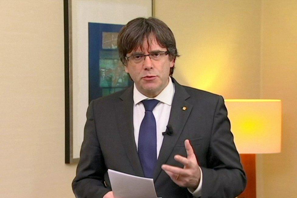 Carles Puigdemont in Brussels, 2 November