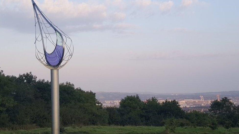 Origin sculpture, Cavehill Country Park, Belfast