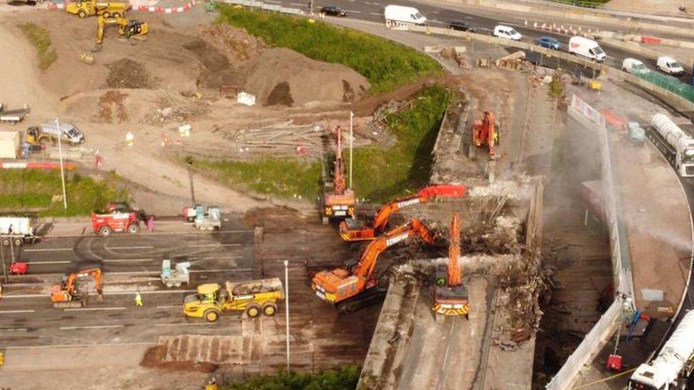 Bridge demolition