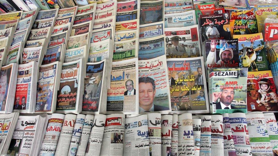 A newsstand in Morocco