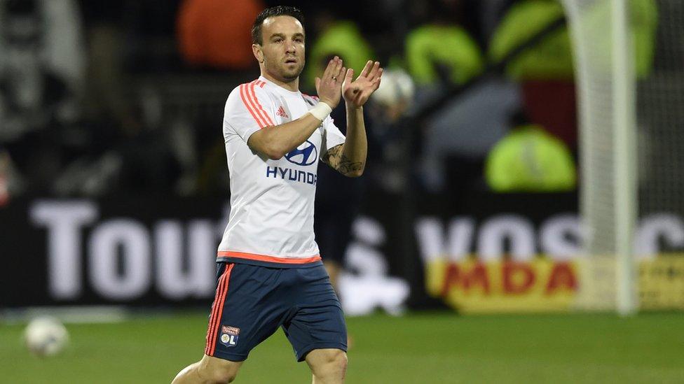 Lyon's French midfielder Mathieu Valbuena