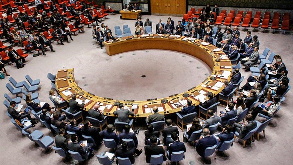 UN Security Council meeting