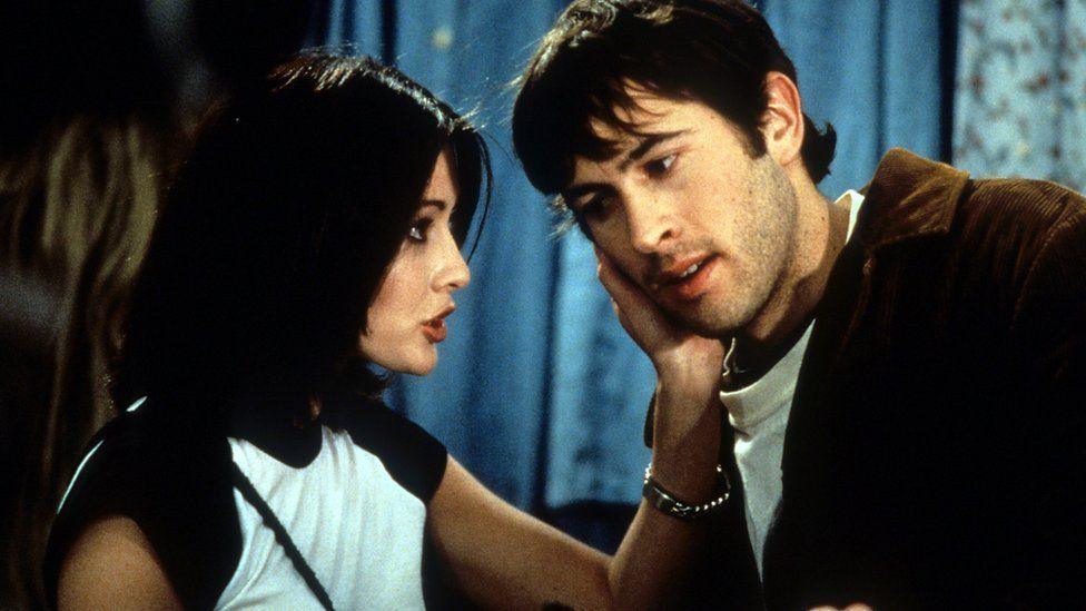 Doherty and Jason Lee in 1995 film Mallrats