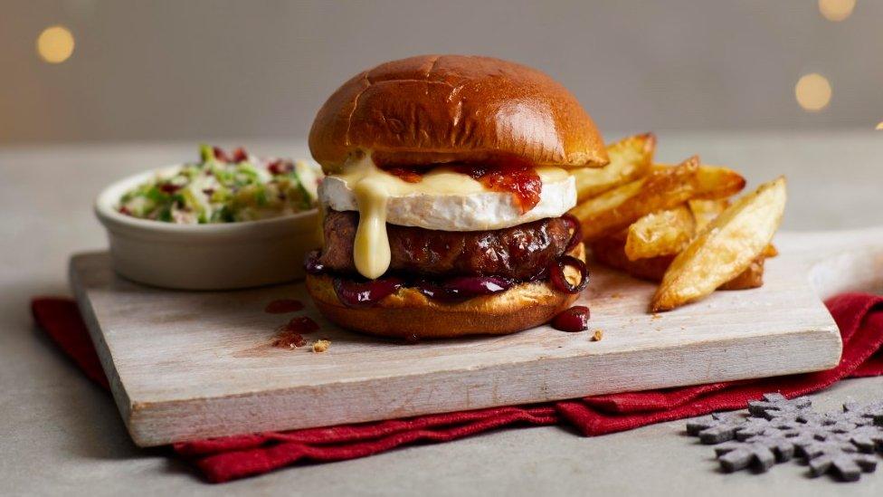 Highland Games Christmas venison and camembert burger