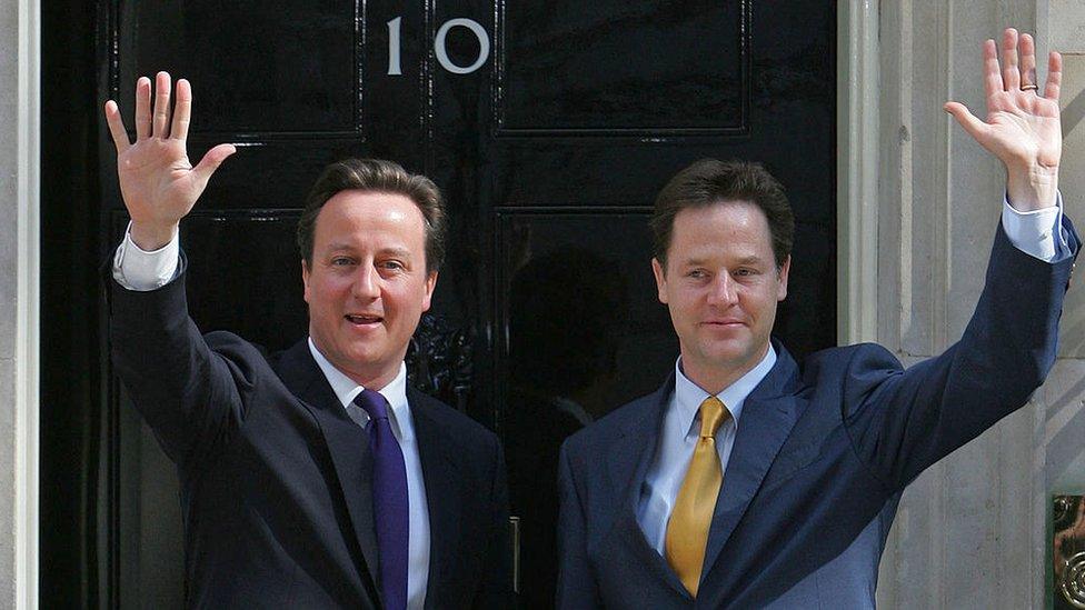 David Cameron and Nick Clegg