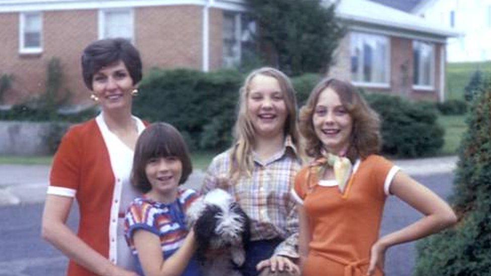 Jan with her mum and sisters