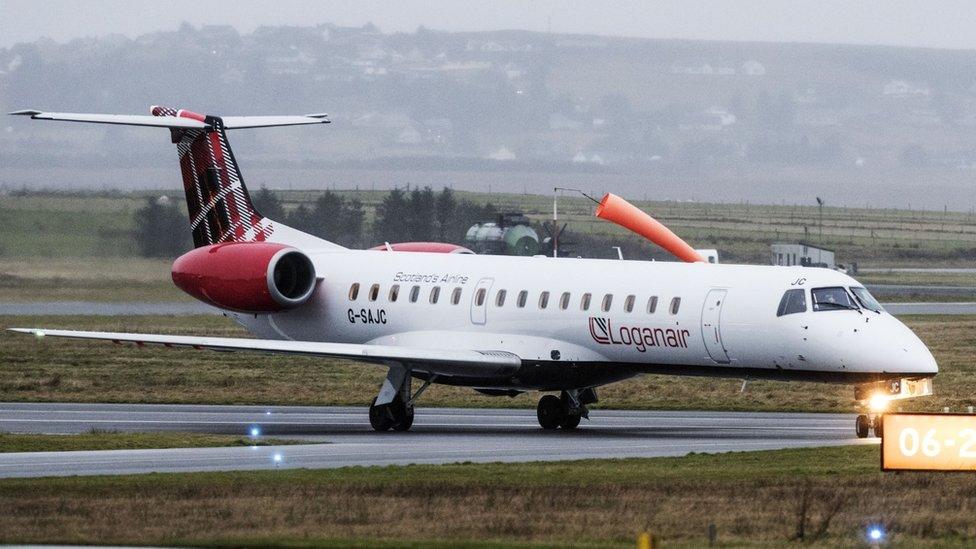 A Loganair aircraft