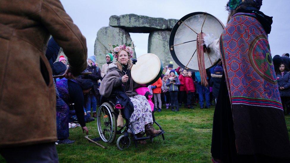 Celebrations continued despite the cloudy day