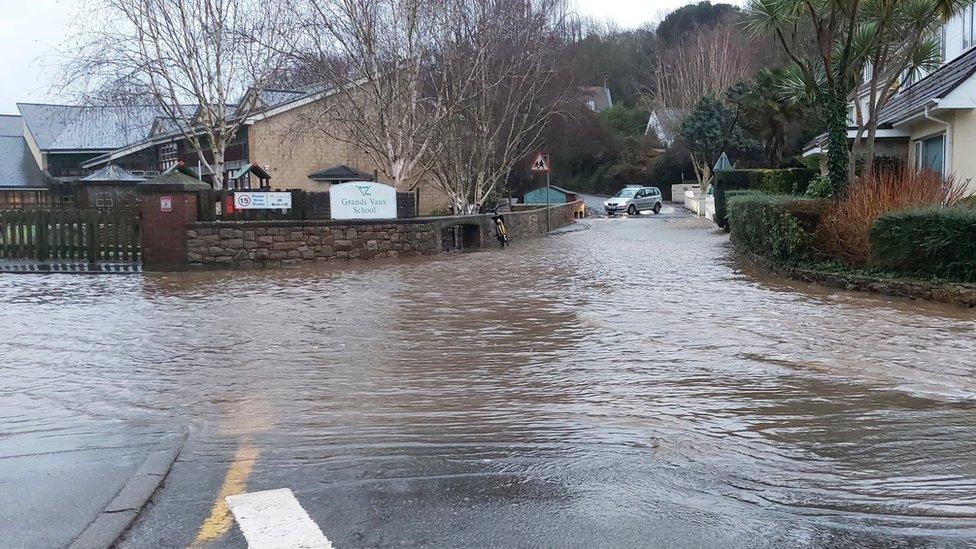 Grands Vaux school flooding