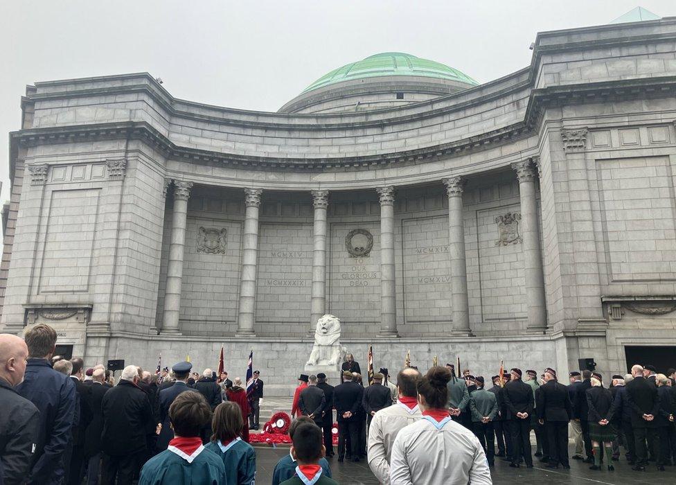 crowds in aberdeen honour those lost in conflict