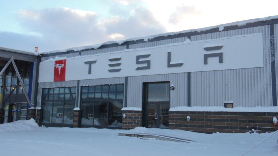 Tesla showroom