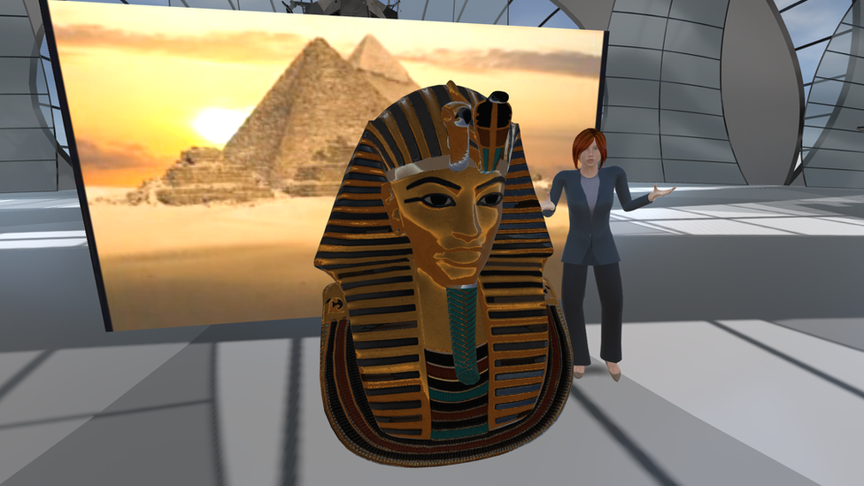 Graphic from VR content of Egypt lecture