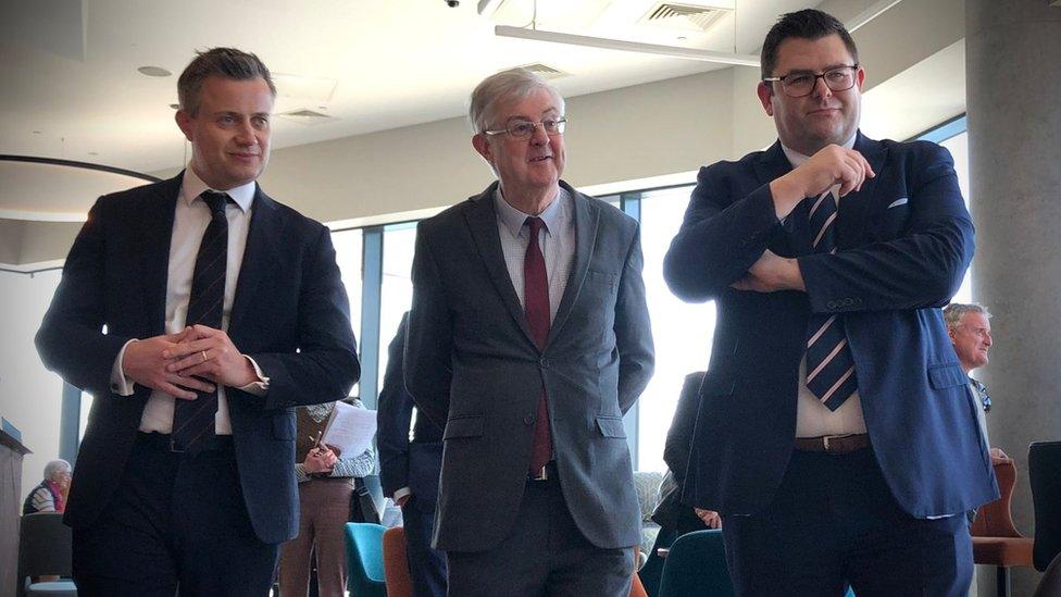 Mark Drakeford at the Ty Hotel, Milford Haven