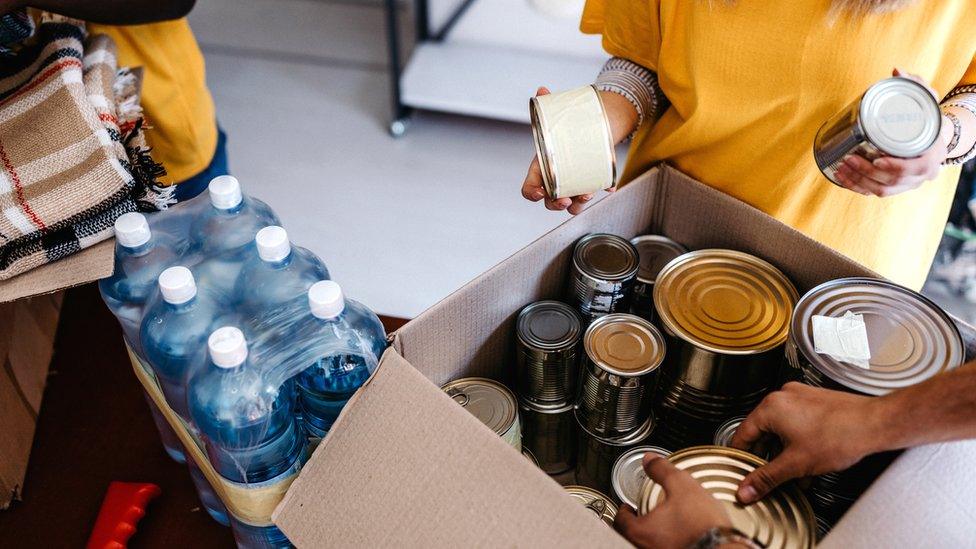 Stock food bank image