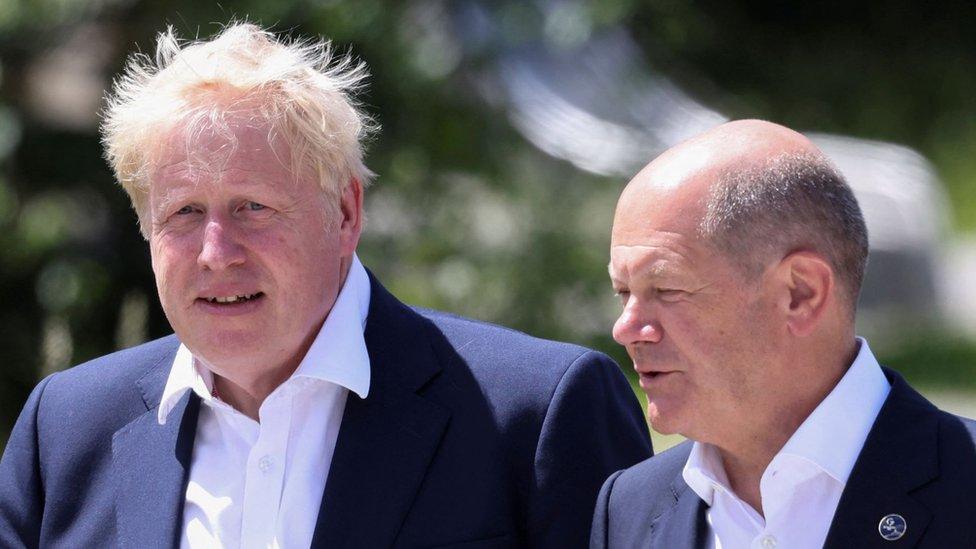 Boris Johnson and Olaf Scholz