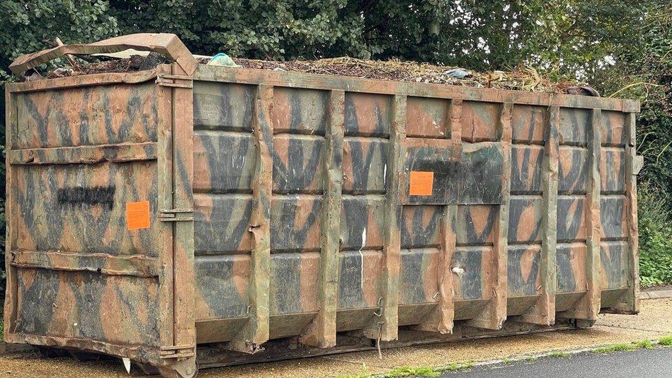 Abandoned container at Sonning