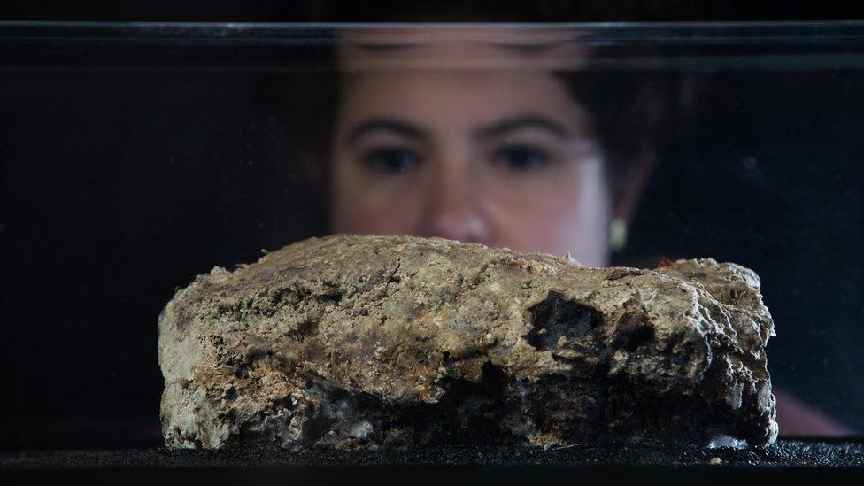 The fatberg on display