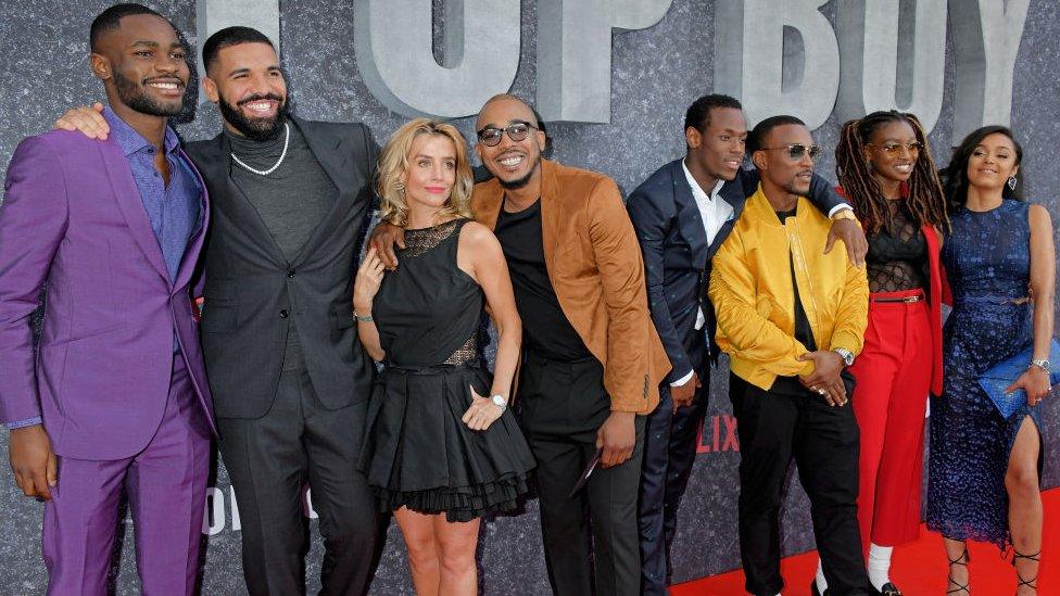 The cast of Top Boy at the premiere in Hackney