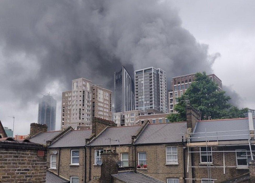 Elephant and Castle fire