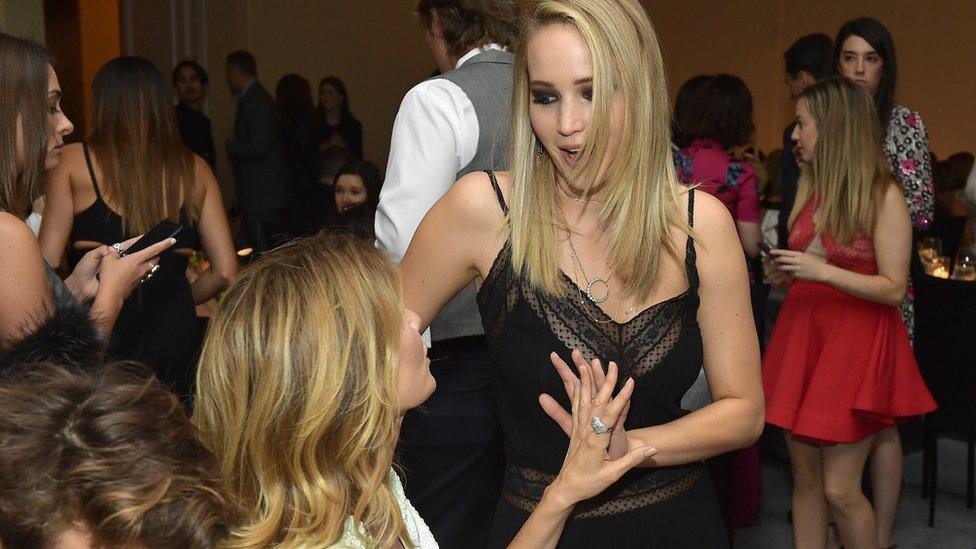 Jennifer Lawrence and Laura Dem