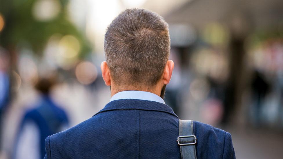 Man walking on a street